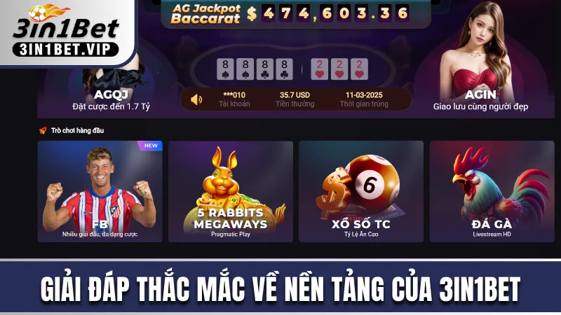 Giải đáp thắc mắc về nền tảng của 3in1bet